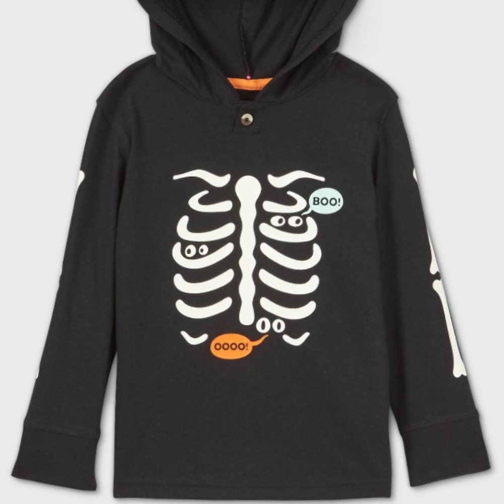 Skeleton long sleeve graphic